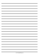 Printable Low Vision Writing Paper - Half Inch - A4