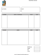 Handyman Invoice Template