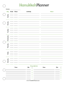 Hanukkah Planner