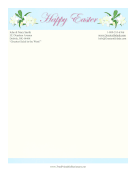 Happy Easter stationery design