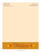 Happy Thanksgiving stationery design