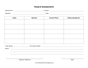 Hazard Assessment