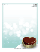 Heart Chocolate Valentine Letterhead