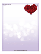 Heart Shine Letterhead