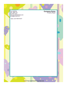 Hearts and Stars Valentines Letterhead