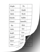 Printable Hebrew Alphabet