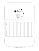 Hobby Cash Envelope