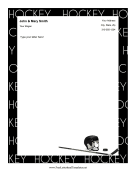 Hockey Letterhead