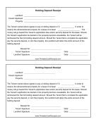 Holding Deposit Receipt