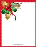 Holly stationery design