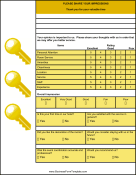 Hotel Feedback Card