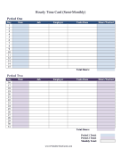 Hourly Time Card Semi-Monthly