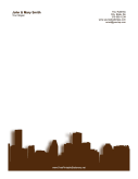 Houston Skyline stationery design