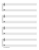 Printable Hymn Manuscript Music Paper