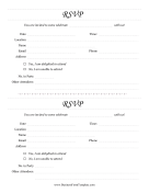 Individual RSVP Form Fancy