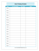 Infant Feeding Schedule