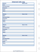 Internet Information Log - Left