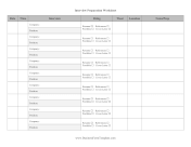 Interview Preparation Worksheet