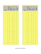 Inventory Cards Spreadsheet