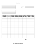 Invoice With Estimates Template