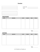 Invoice With Proposal Template