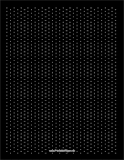 Printable Isometric Paper with Dots Every Quarter-Inch on a Black Background