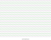 Printable Italic Guide Paper - Landscape