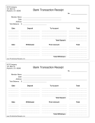 Itemized Bank Deposit Receipt