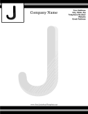 J Monogram Letterhead