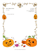 Jack-O-Lanterns And Skulls