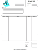 Janitorial Services Invoice Template