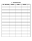 Key Assignment Inventory