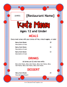 Kids Menu