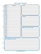 Kids Planner — Blue