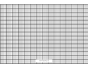 Printable Knitting Graph - A4 - landscape