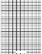 Printable Knitting Graph - portrait