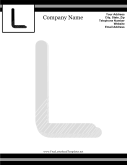 L Monogram Letterhead