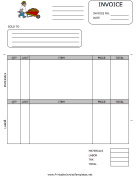 Landscape Contractor Invoice Template