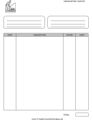 Landscaping Invoice Template