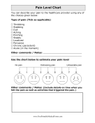 Large-Print Pain Level Chart