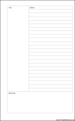 Large Cahier Planner Cornell Note Page - Right