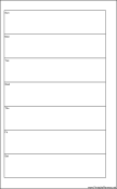 Large Cahier Planner Week On One Page - Left