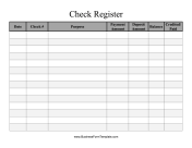 Large Check Register