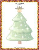 Large Christmas Tree Colorful Plaid Border stationery design