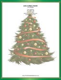 Large Christmas Tree Garlands stationery design