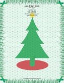 Large Christmas Tree Gold Star stationery design