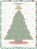 Large Christmas Tree Red Ornaments stationery design