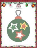 Large Green Ornament stationery design