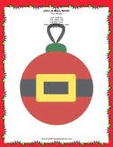 Large Santa Ornament stationery design