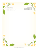 Leaf Corners stationery design